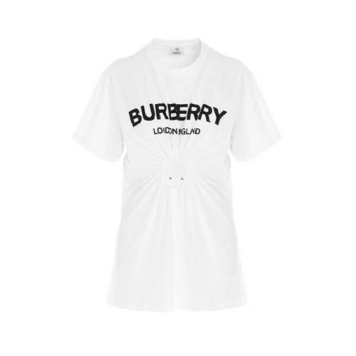 BURBERRY/博柏利 女士白色棉质短袖T恤 80350021