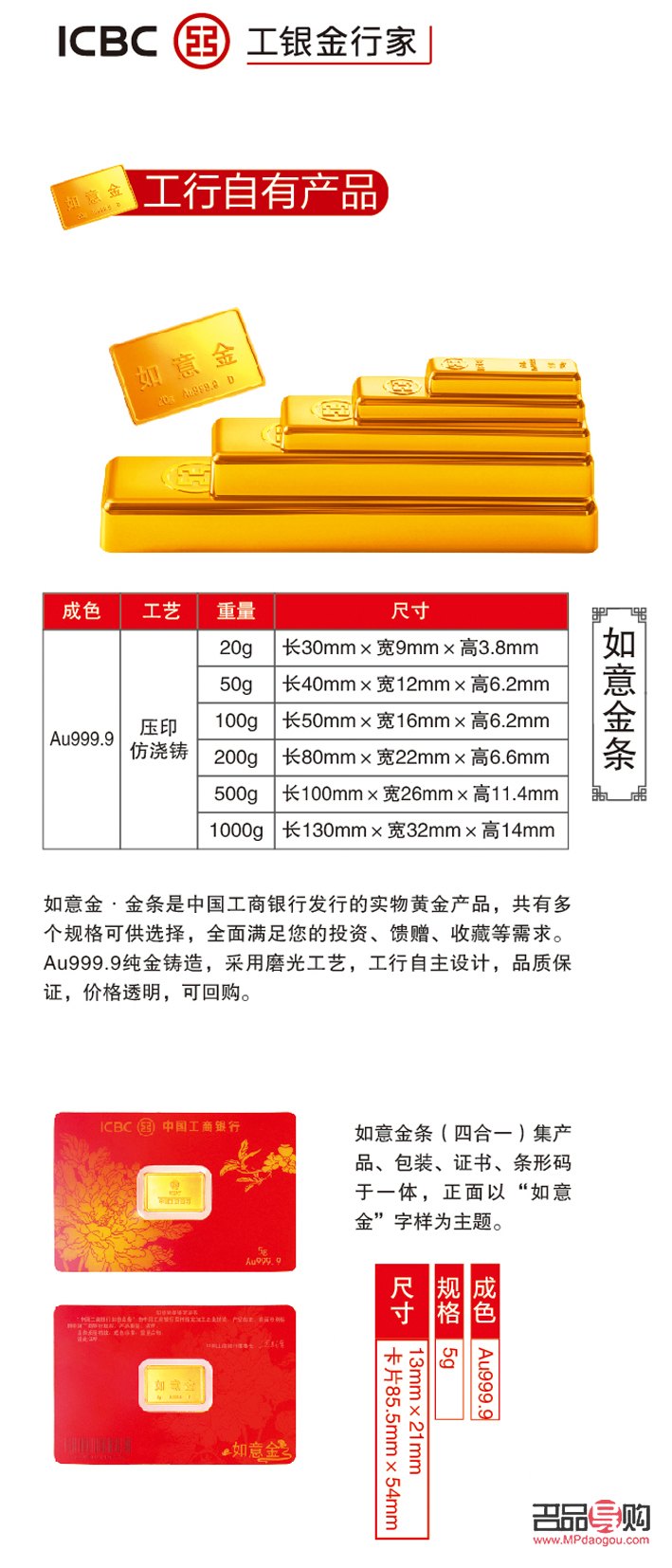 中国工商银行实物黄金购买