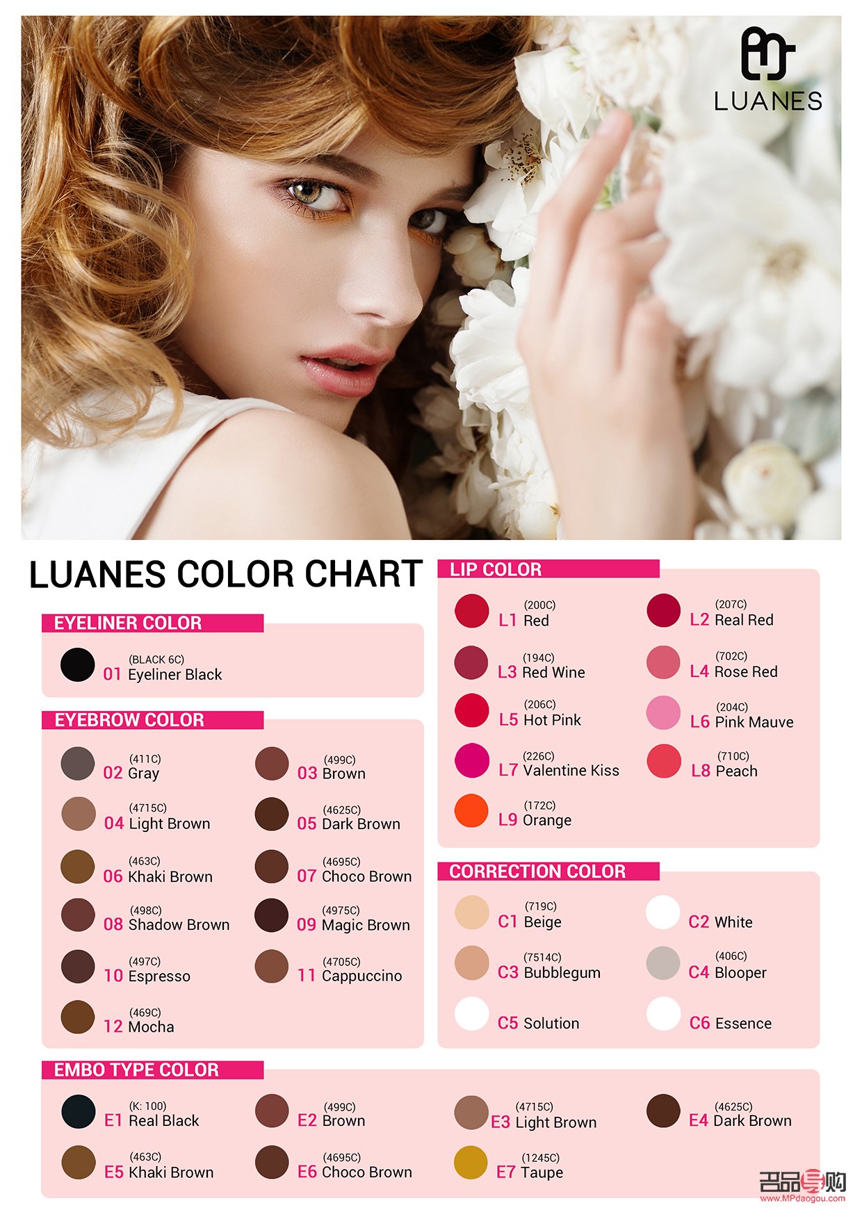 <h3>彩妆颜色分类指南</h3>