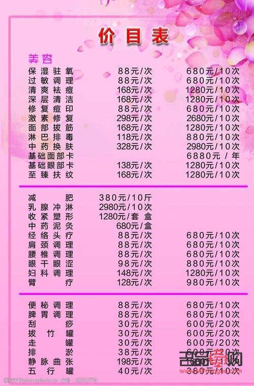 美容多少钱一斤(美容价格表)