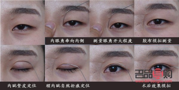 开内外眼角对比图(开内外眼角对比照片图)