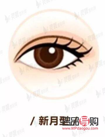 新月双眼皮长什么样子(新月双眼皮特点)