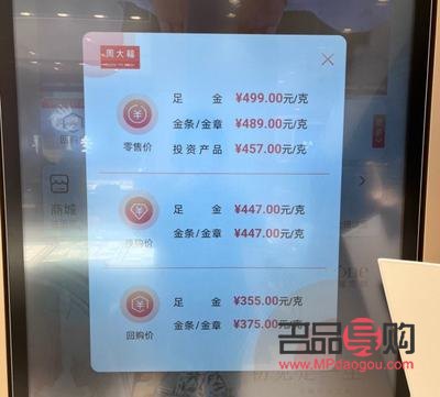 各大银行黄金价格查询(各大银行黄金价格查询今日多少钱一克)