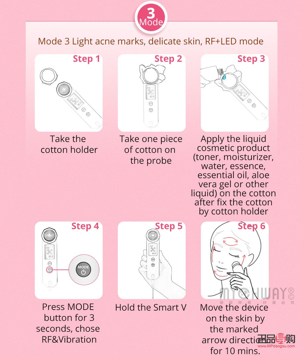<h3>嫩肤美容仪使用指南</h3>