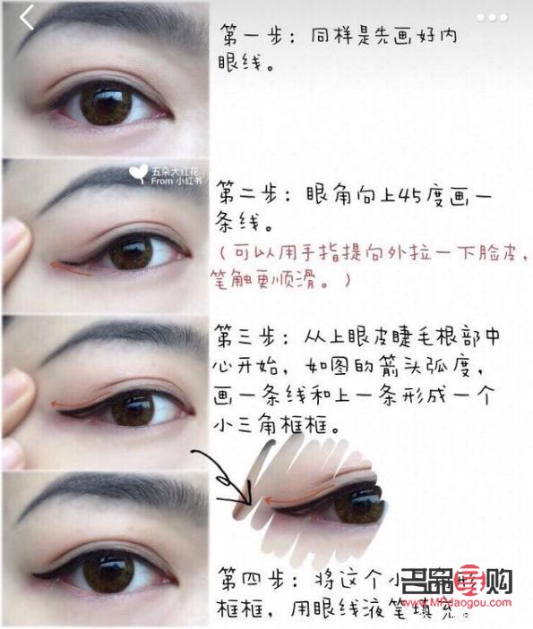 眼线步骤操作方法(眼线步骤操作方法有哪些)