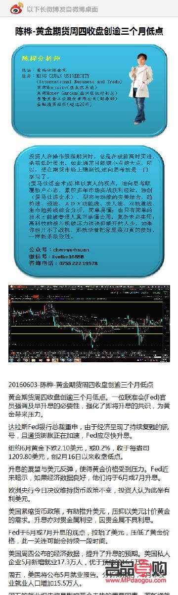 <h3>黄金期货走势行情分析</h3>