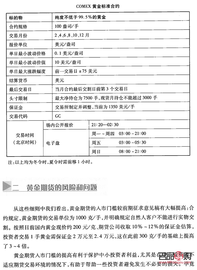 黄金期货规则(黄金期货规则)