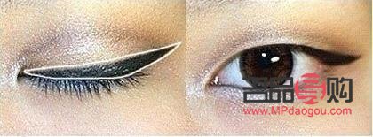 单眼皮女生如何画出迷人眼线