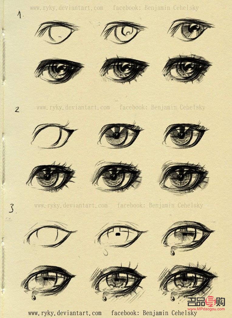 动漫眼睛画法入门：铅笔画技巧全解析
