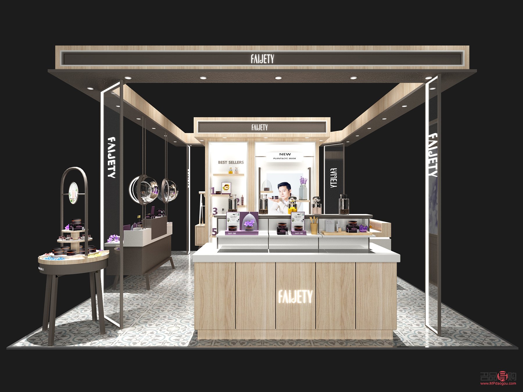 <h3>彩妆柜台的设计与经营策略</h3>