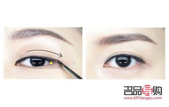 懒人画眼线新招：只画眼尾，轻松打造魅力电眼