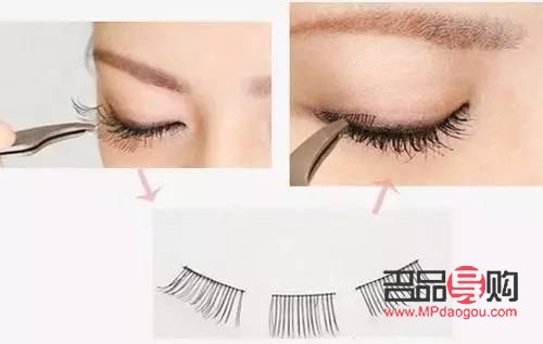 假的眼睫毛怎么贴步骤(假的眼睫毛怎么贴步骤图)