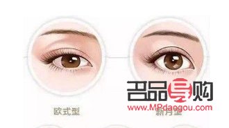 双眼皮扇形和平扇的区别图片(双眼皮扇形和平扇的区别图片对比)