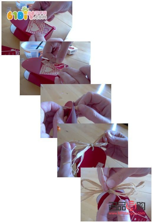 用卡片做礼物袋的创意手工教程