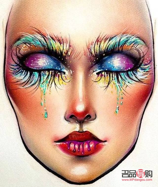 脸上彩妆怎么画(脸上彩妆怎么画动物)