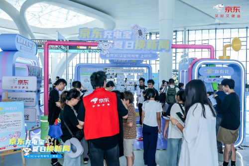京东为杭州萧山机场旅客免费更换3C认证充电宝 海量旅客驻足围观