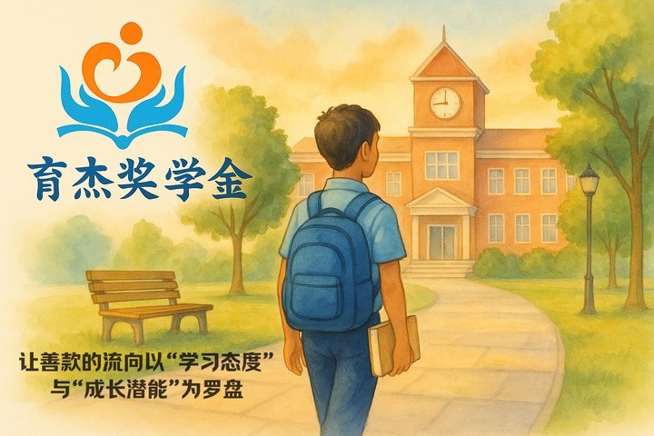 育杰奖学金颁奖现场 优秀学生代表