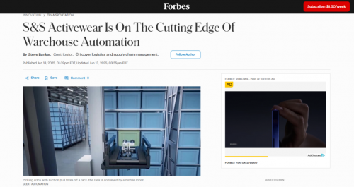 极智嘉登上福布斯Forbes, 领航北美智能仓储变革