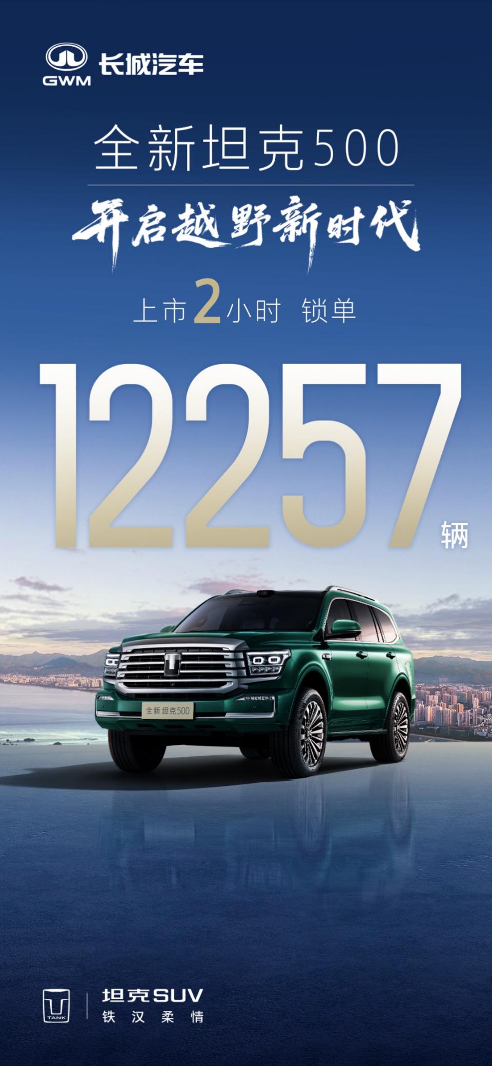 现象级爆款！全新坦克500再造销量神话