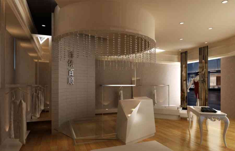 女装店服装店设计案例效果图