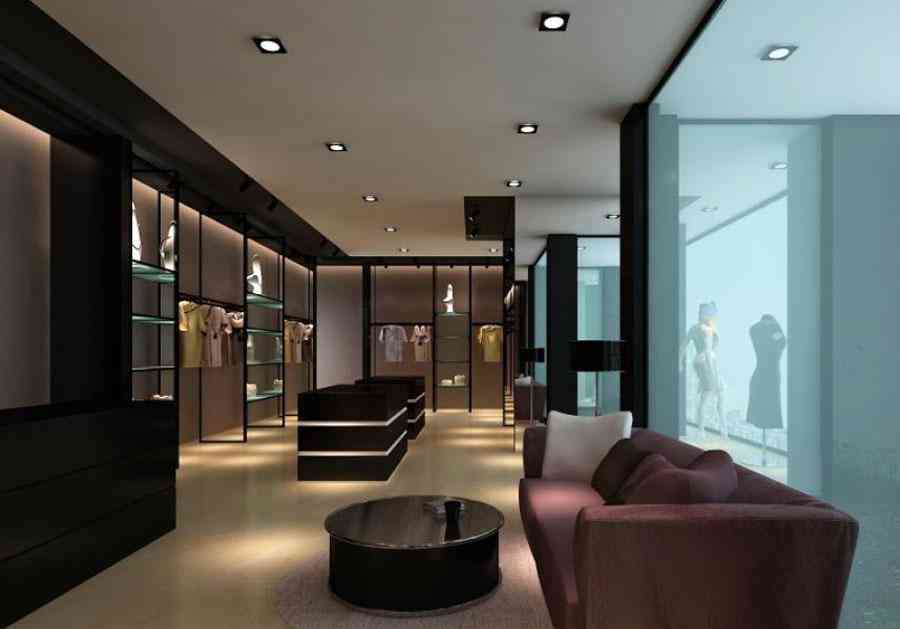 女装店服装店设计案例效果图