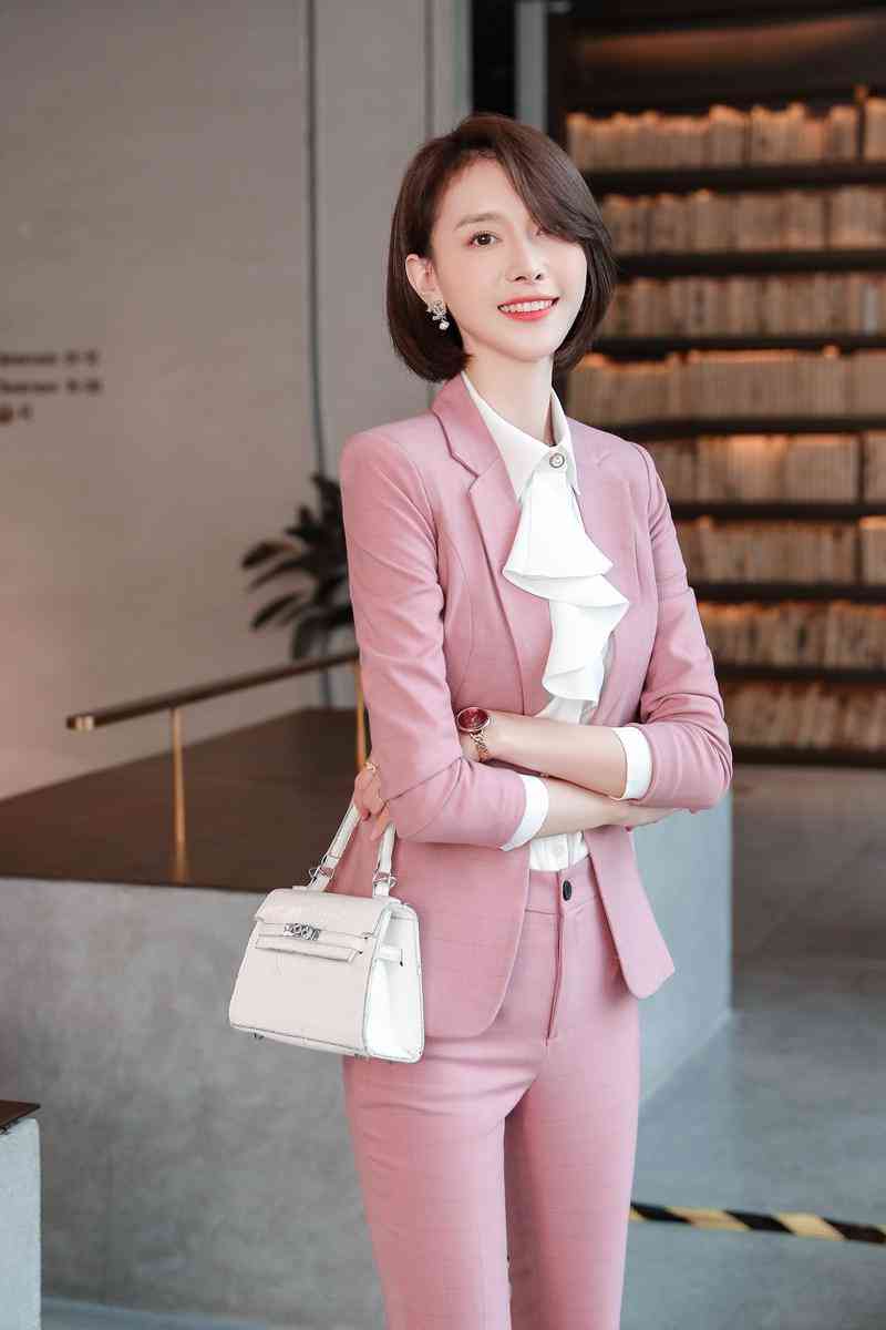 职业装女2020新款气质女神范春季上衣女韩版气质套装