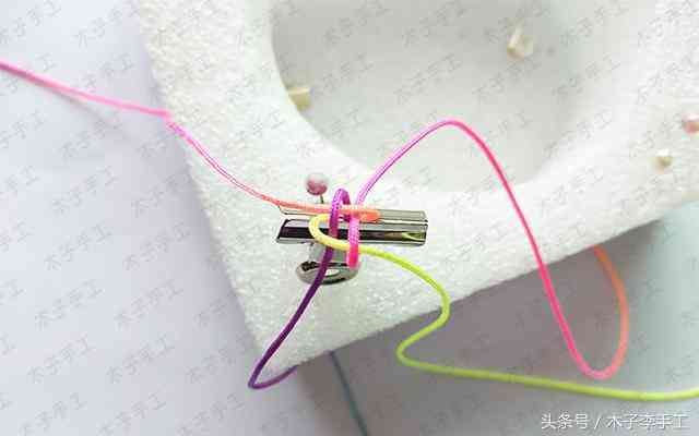 编织红绳手链教程(编织红绳手链教程金刚结)插图3