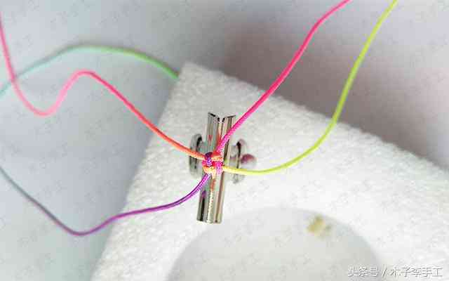 编织红绳手链教程(编织红绳手链教程金刚结)插图6