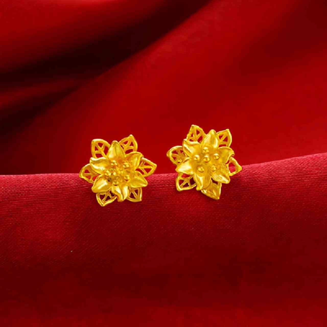 黄金耳环.款式(黄金耳环2022年最流行款式图片)插图3