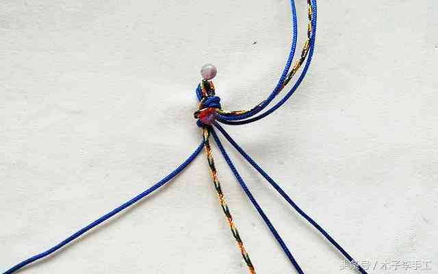 男士手链编织教程(男士手链编织教程 红绳)插图2