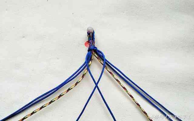 男士手链编织教程(男士手链编织教程 红绳)插图9