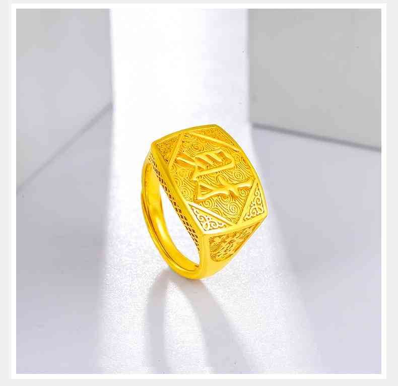 黄金戒指男(黄金戒指男士)插图7