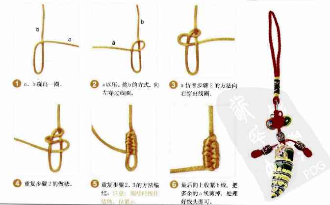 一步一步教你编手链(单绳一珠一结)插图9 一步一步教你编手链(单绳一珠一结)插图9