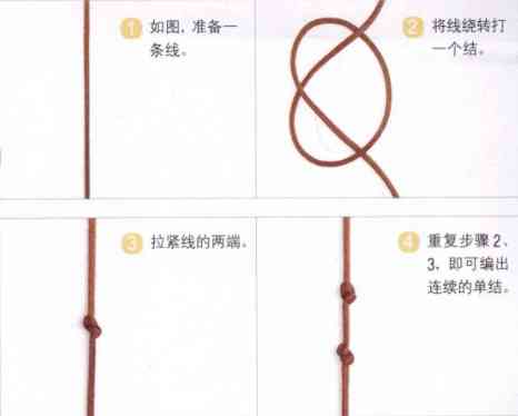 一步一步教你编手链(单绳一珠一结)插图10 一步一步教你编手链(单绳一珠一结)插图10