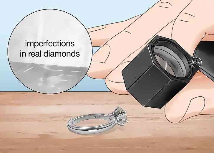 怎么鉴定钻石戒指真假(怎么鉴定钻石戒指真假鉴别土方法)插图2