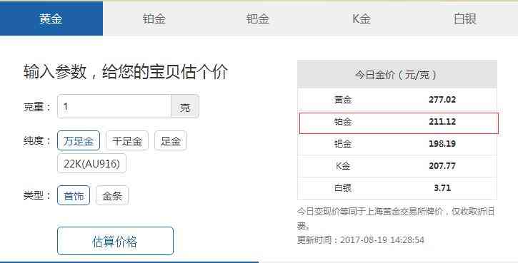pt900铂金回收价格(pt900铂金回收价格)