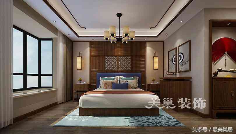 美巢山顶御景园188平装修样板间 当跃层洋房遇上中式摆件展示柜