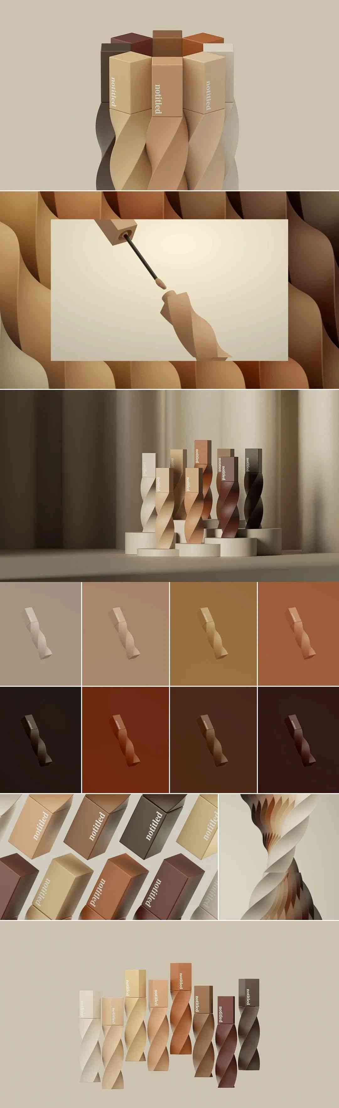 化妆品怎么做成包装的图片(化妆品包装设计图片)