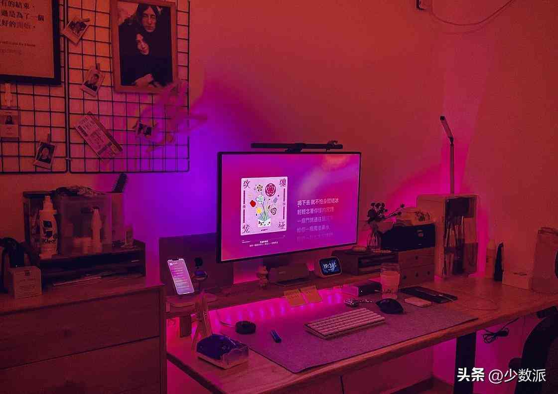 桌面化妆品收纳原木色桌子(网红木质桌面整理化妆品收纳盒)插图11