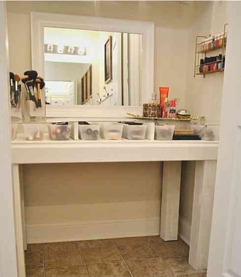 废旧材料创作化妆品收纳架(手工制作化妆品收纳架)