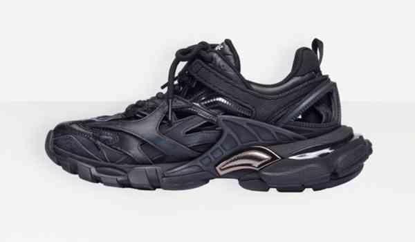 黑色网眼布和尼龙Track.2运动鞋 黑色网眼布和尼龙Track.2运动鞋