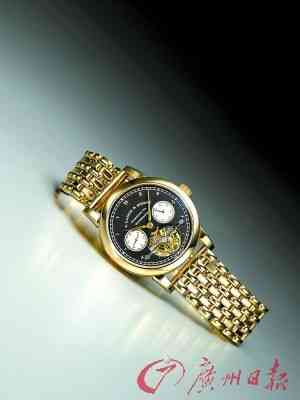 朗格限量玫瑰金芝麻链陀飞轮链带腕表