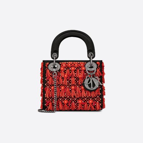  DIOR迪奥 22年秋冬 女士 单肩包 Sac Lady Dior Mini M0505BRZC_M911