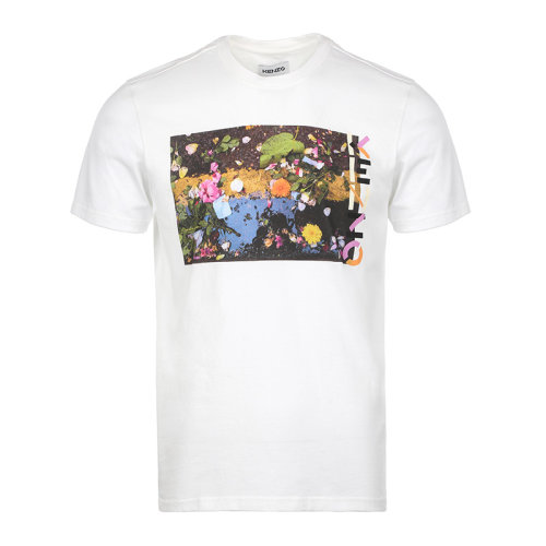 KENZO/高田贤三22春夏潮流印花男士短袖T恤 FC55TS027