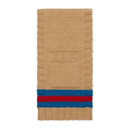  GUCCI古驰 22年秋冬 男士 饰口袋羊毛围巾 718959 4GA93 9868