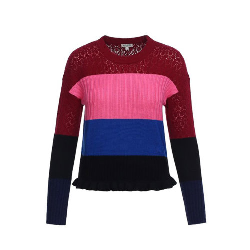 KENZO/高田贤三 女士拼色羊毛针织衫/毛衣 2TO599846.23