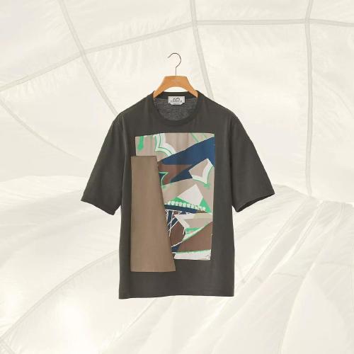 HERMES爱马仕 22年秋冬 男士 短袖T恤 T-shirt patch ??Zouaves et Dragons?? H257810HA2O