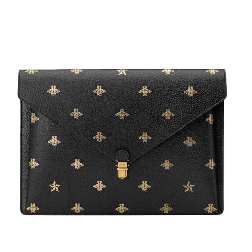 GUCCI/古驰  古琦男士黑色牛皮革手拿包 500976 DJ2LT 1055 HKY0011N