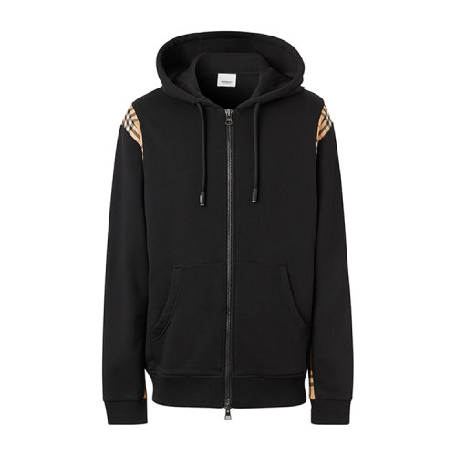 BURBERRY/博柏利 Vintage格纹裁片连帽男卫衣 8034510 1