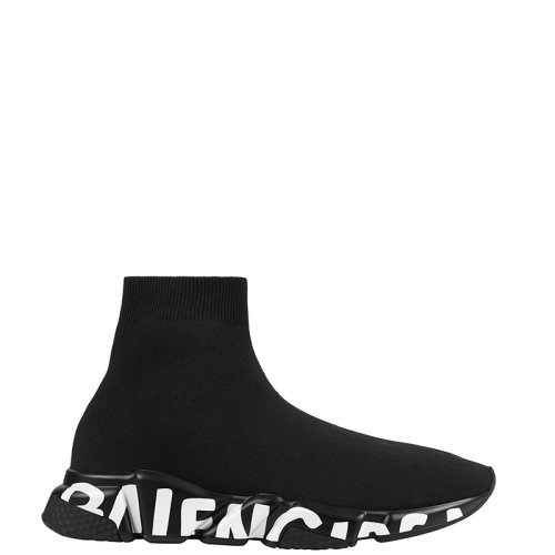 Balenciaga/巴黎世家      Speed系列 男士黑色涂鸦再生网眼运动鞋645334W2DB71006